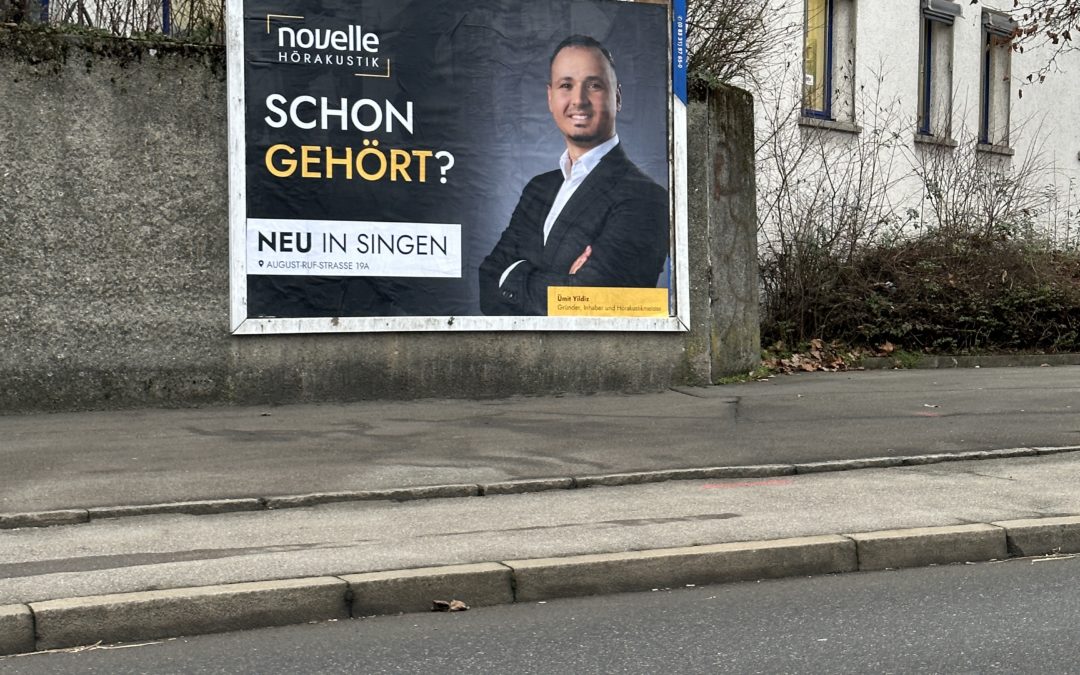 Plakatwerbung in Singen