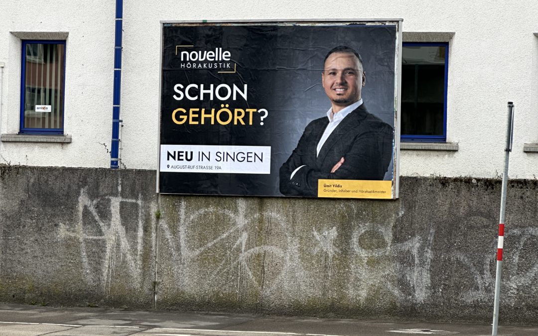 Plakatwerbung in Singen