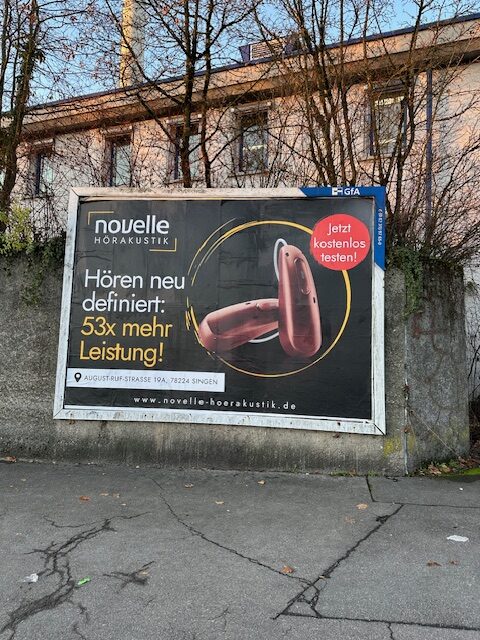 Unsere neue Plakatwerbung in Singen!