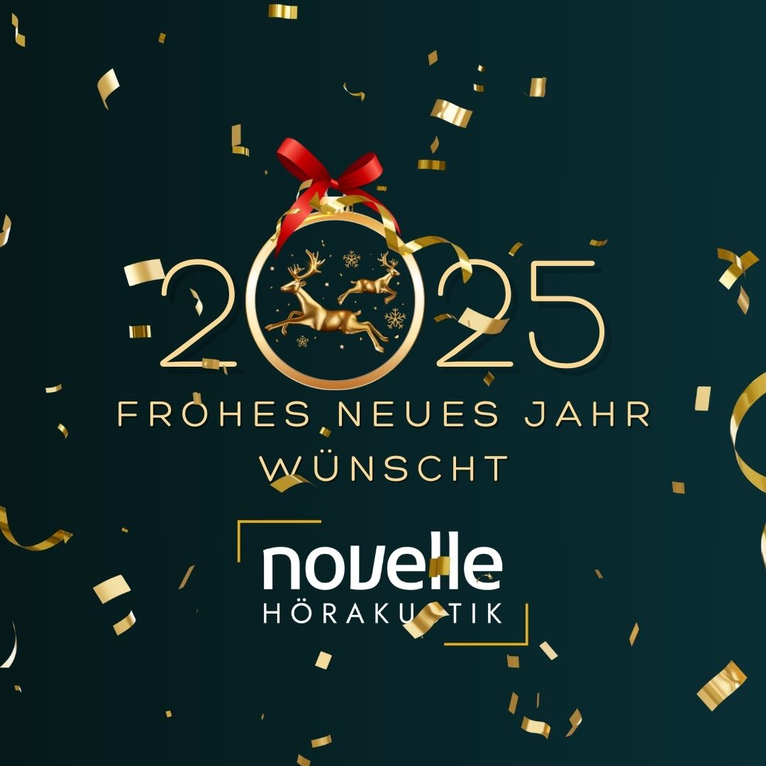 2025 Frohes neues Jahr wünscht Novelle Hörakustik