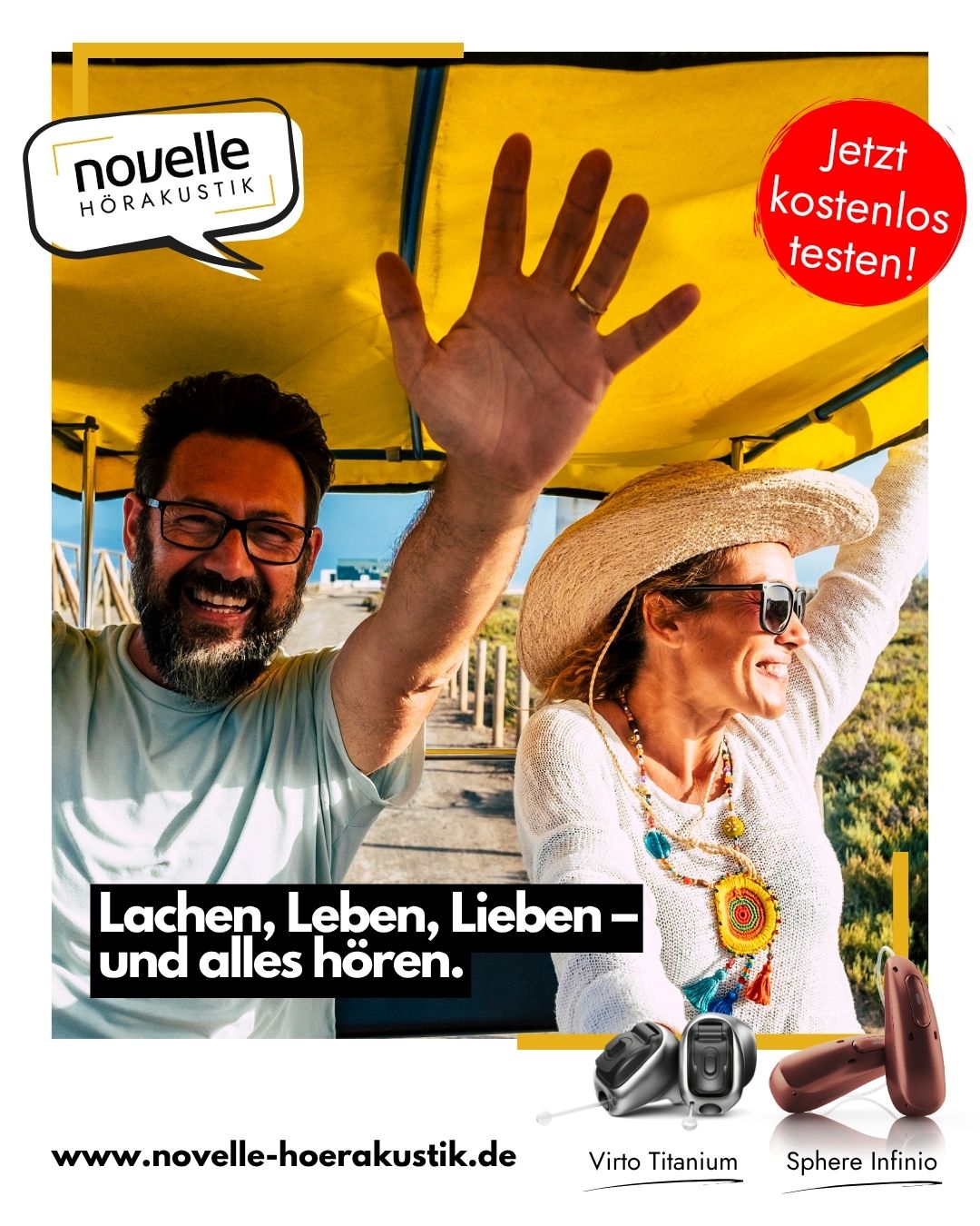 Lachen, Leben, Lieben – und alles hören. - Novelle Hörakustik - Hörgeräte in Singen