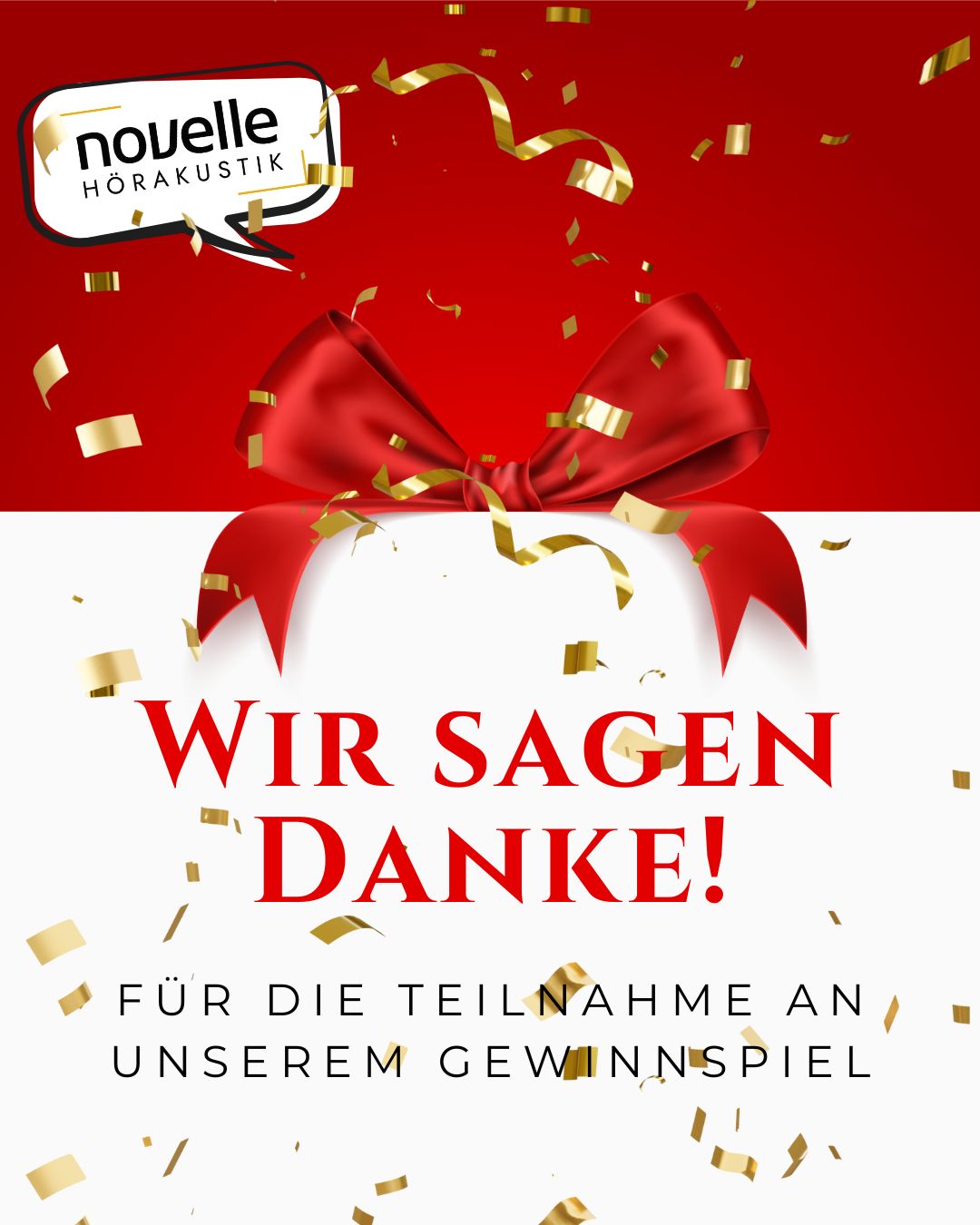 Novelle Hörakustik Singen - Wir sagen Danke! Für die Teilnahme an unserem Gewinnspiel