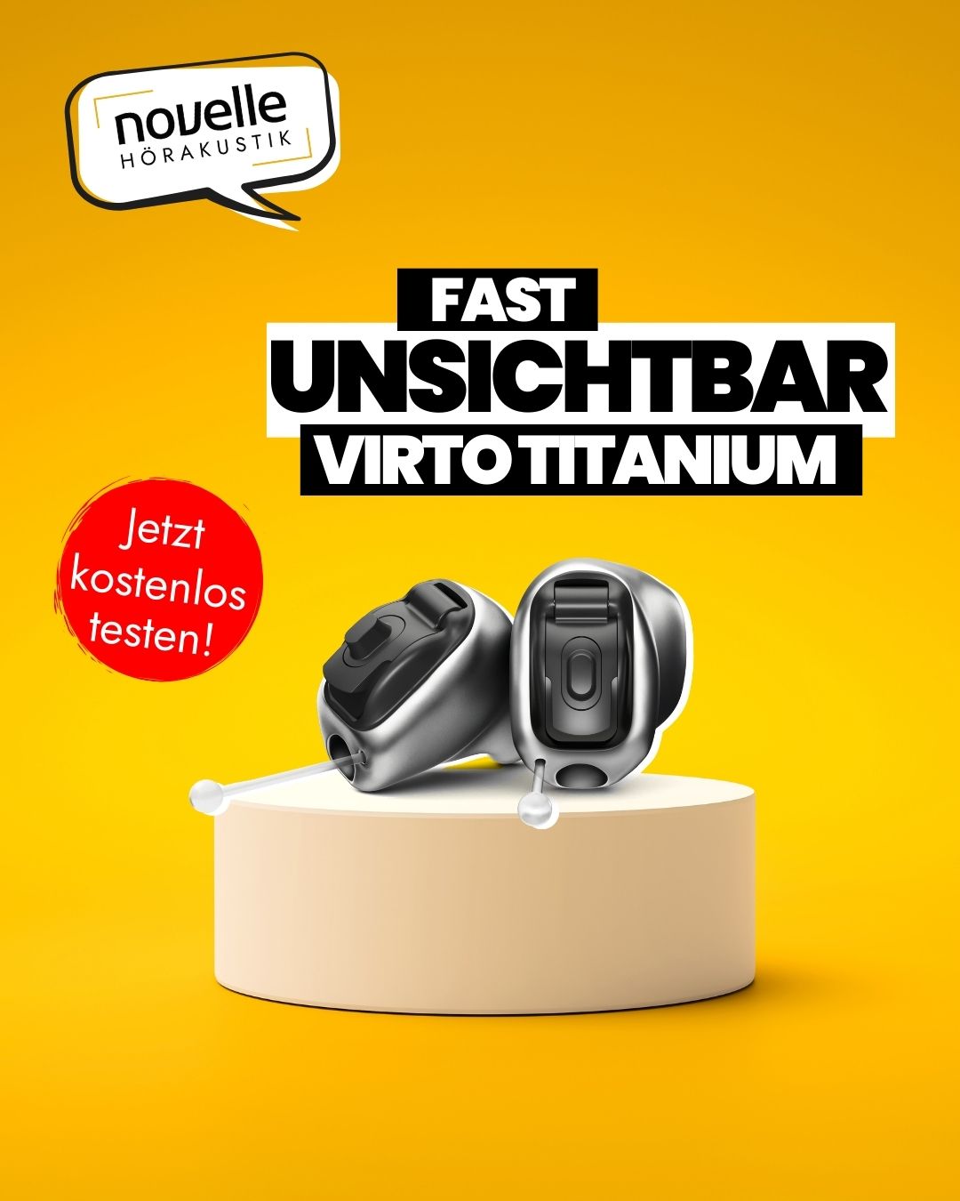 Novelle Hörakustik in Singen Hörgeräte in Singen - Virto Titanium Podium