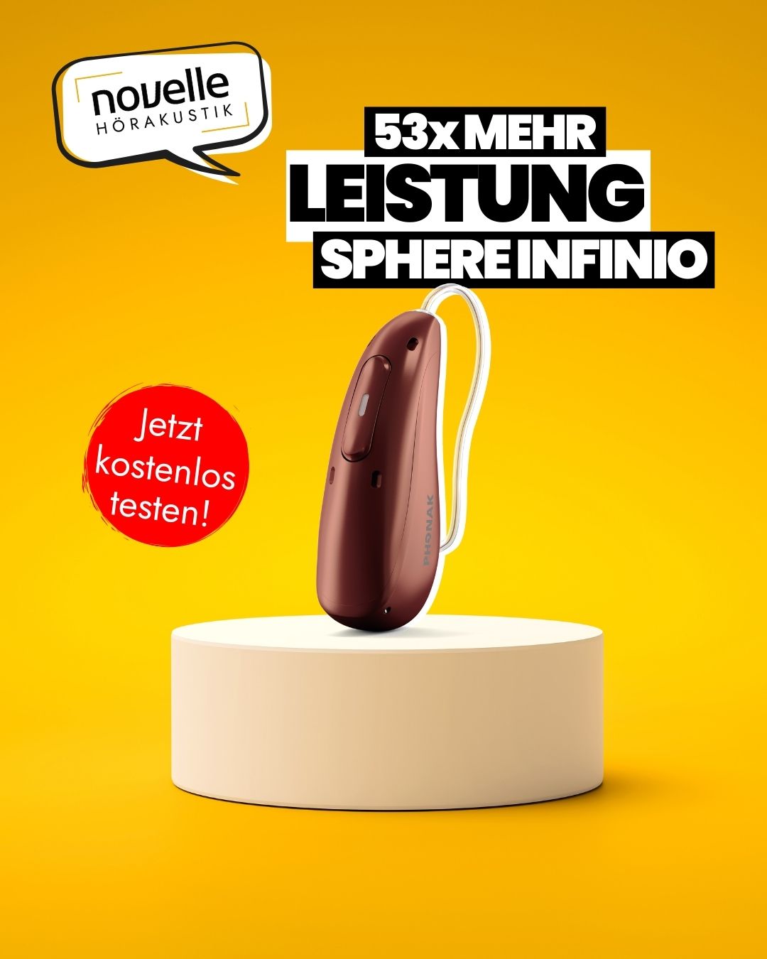 Novelle Hörakustik in Singen Hörgeräte in Singen - Audéo Sphere™ Infinio Podium
