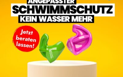 🌊 Kein Wasser mehr im Ohr – mit Ihrem individuell angepassten Schwimmschutz!