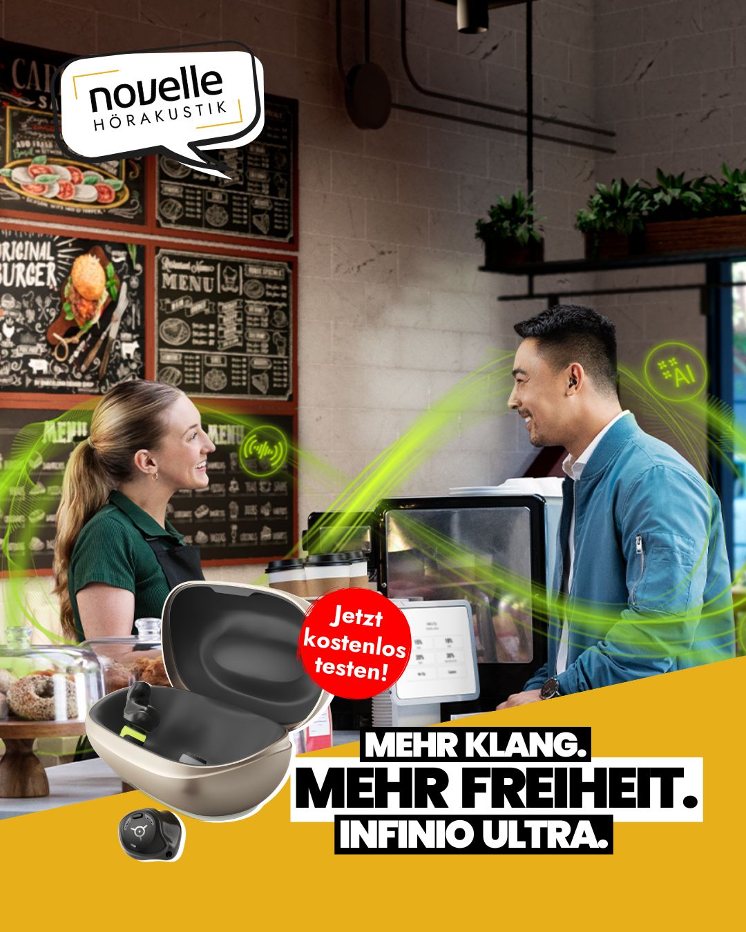 Novelle Hörakustik in Singen - Virto Infinio R - Dein Klang. Dein Leben. Deine Geschichte. - Restaurant