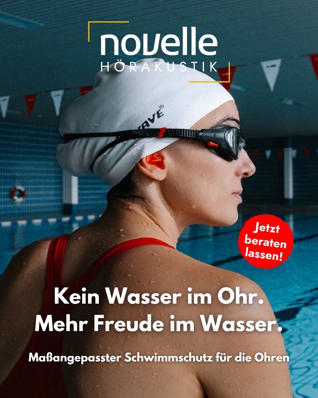 Novelle Hörakustik in Singen Hörgeräte in Singen - Schwimmschutz
