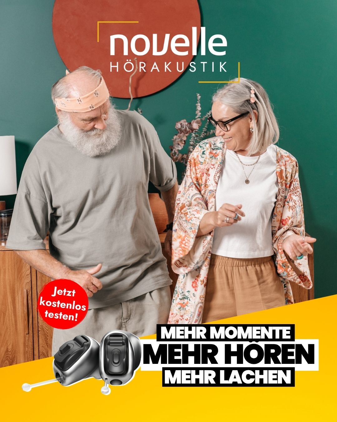 Novelle Hörakustik in Singen Hörgeräte in Singen - Lachen - Tanzen