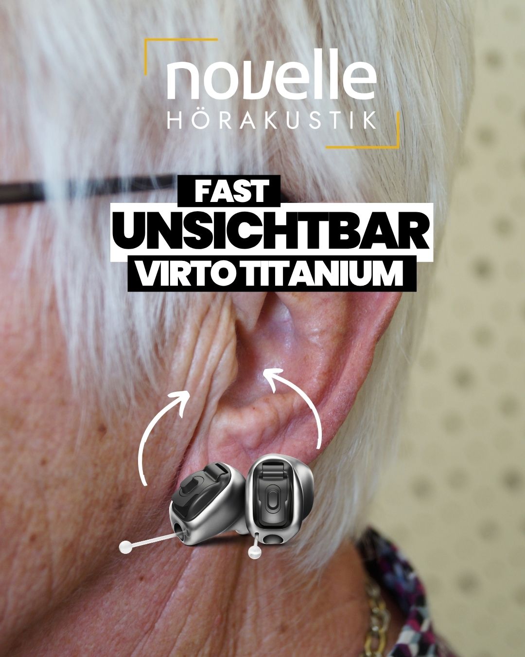Novelle Hörakustik in Singen am Hohentwiel Hörgeräte in Singen am Hohentwiel - Kunde - Phonak Virto Titanium Infinio - In dem Ohr Hörgeräte