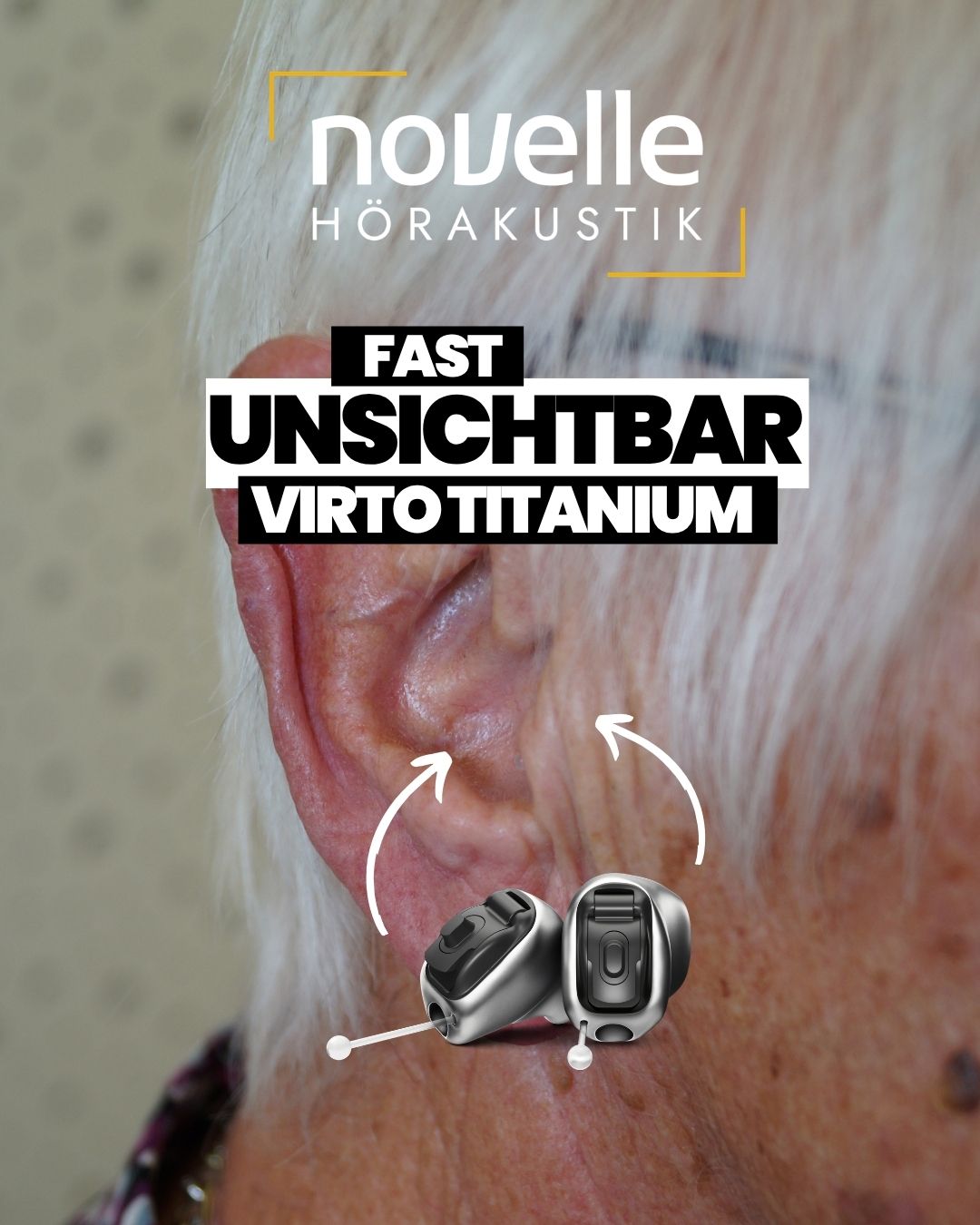 Novelle Hörakustik in Singen am Hohentwiel Hörgeräte in Singen am Hohentwiel - Kunde - Phonak Virto Titanium Infinio - In dem Ohr Hörgeräte